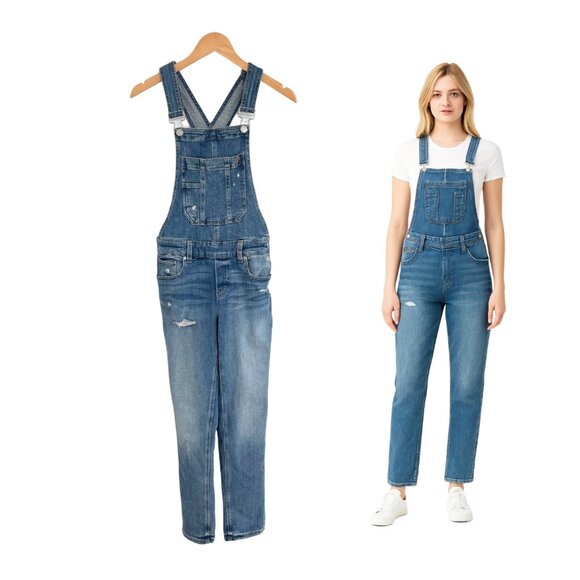 Garage Overalls Women XS Salopette Washington Blue Denim 100046573 Jeans - Picture 1 of 16